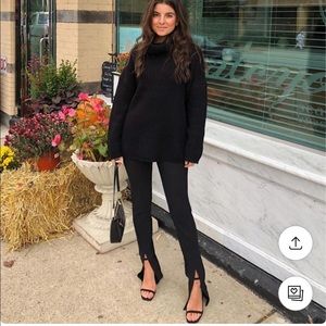 Adika front slit pants in size small. Color is black!